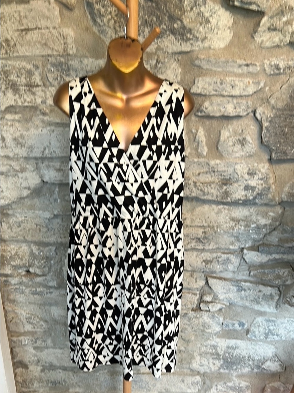 LOFT Geometric Print Dress